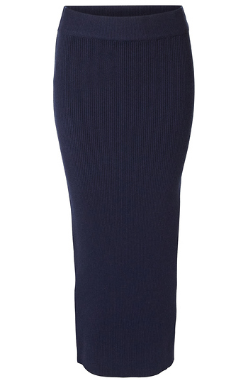 Ribbed Midi Skirt Slide 1