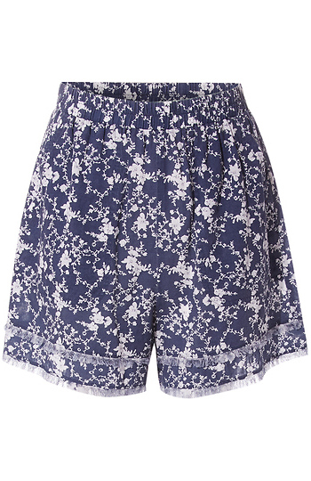 Floral Pull On Shorts Slide 1