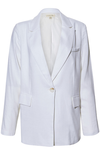 Single Button Front Blazer Slide 1