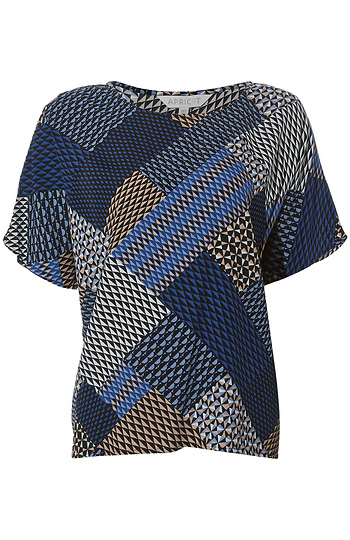 Mini Geo Short Sleeve Top Slide 1