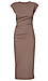 Shirred Side Midi Dress Thumb 1