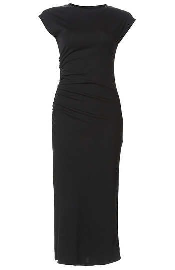Shirred Side Midi Dress Slide 1