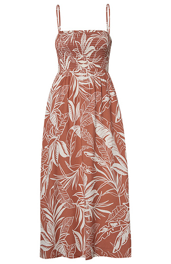Tropical Print Midi Dress Slide 1
