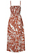 Tropical Print Midi Dress Thumb 2