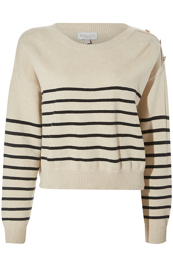 Stripe Crop Sweater Slide 1