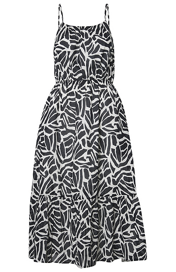 Abstract Print Midi Dress Slide 1
