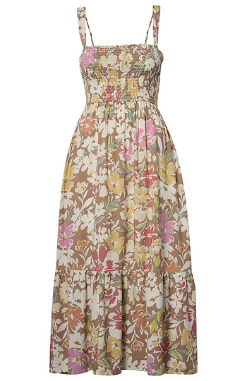 Floral Midi Dress Slide 1