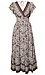 V-Neck Printed Dress Thumb 1