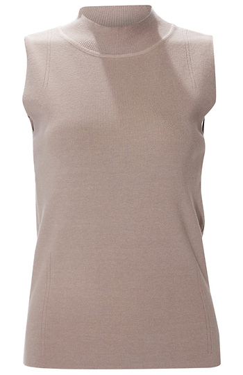 Mock Neck Sweater Tank Slide 1