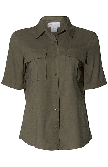 Two Pocket Linen Shirt Slide 1