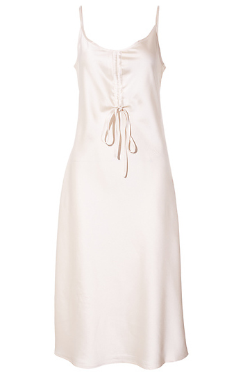 Velvet Heart Satin Midi Dress Slide 1