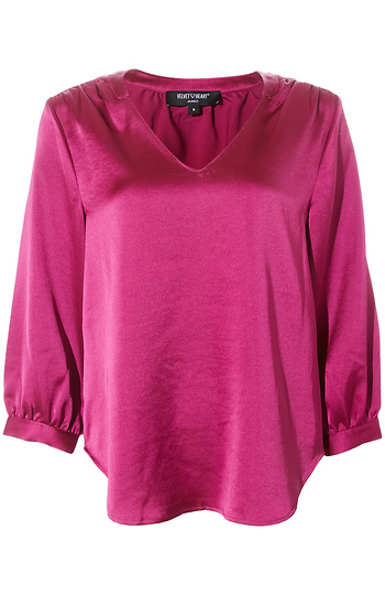 Velvet Heart Satin Blouse Slide 1