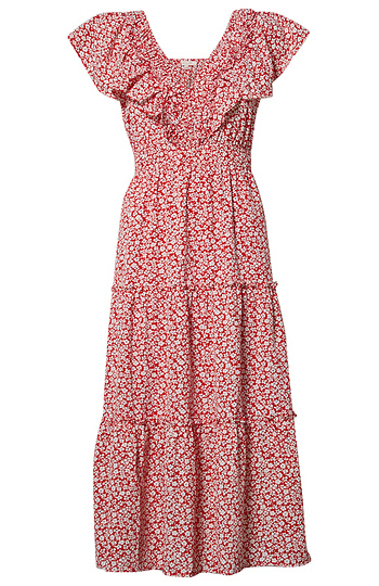 Printed Midi Dress Slide 1