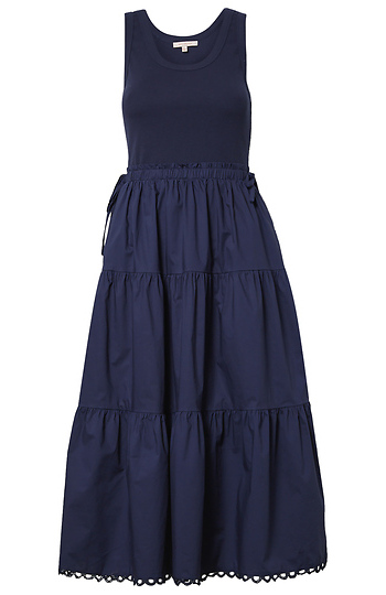 Mixed Media Midi Dress Slide 1