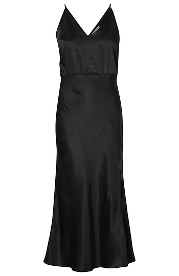 Satin Sleeveless Maxi Dress Slide 1