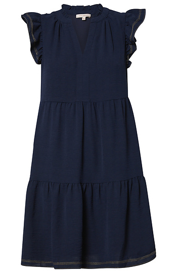 Short Sleeve Babydoll Dress Slide 1