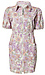 Zip Front Floral Print Dress Thumb 1