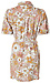 Zip Front Floral Print Dress Thumb 2