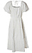 Short Sleeve Midi Eyelet Dress With Back Tie Thumb 2