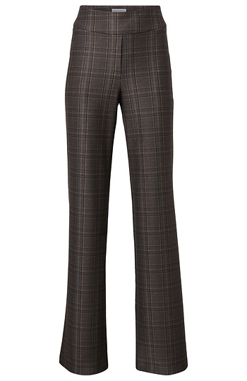 Plaid Ponte Pant Slide 1