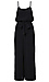 Smocked Waist Jumpsuit with Belt Thumb 1