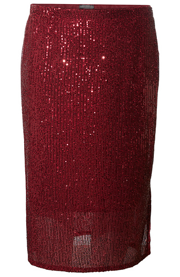 Sequin Midi Skirt Slide 1