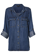 Velvet Heart Denim Top