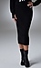 Cristen Midi Sweater Skirt Black Thumb 4