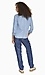Organic Denim Button Down Shirt Blue Thumb 2