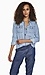 Organic Denim Button Down Shirt Blue Thumb 1