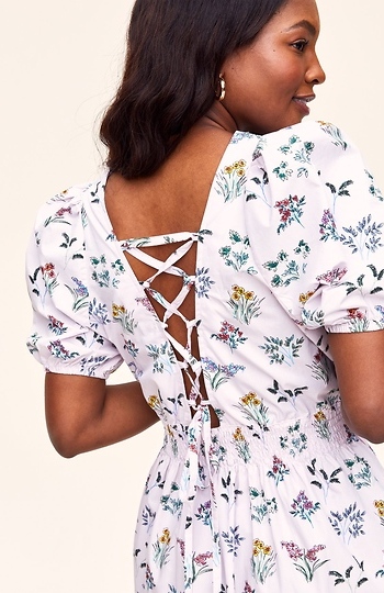 Printed Short Sleeve Dress Slide 1