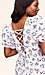 Printed Short Sleeve Dress Thumb 1