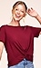 Front Tie Short Sleeve Top Thumb 1